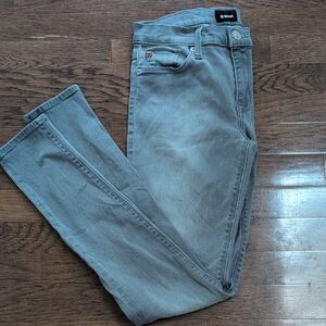Hudson "Nico" Midrise Super Skinny Grey Denim Jeans Size 27